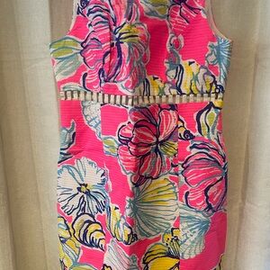 Lilly Pulitzer Pink and Yellow Floral Mini Dress